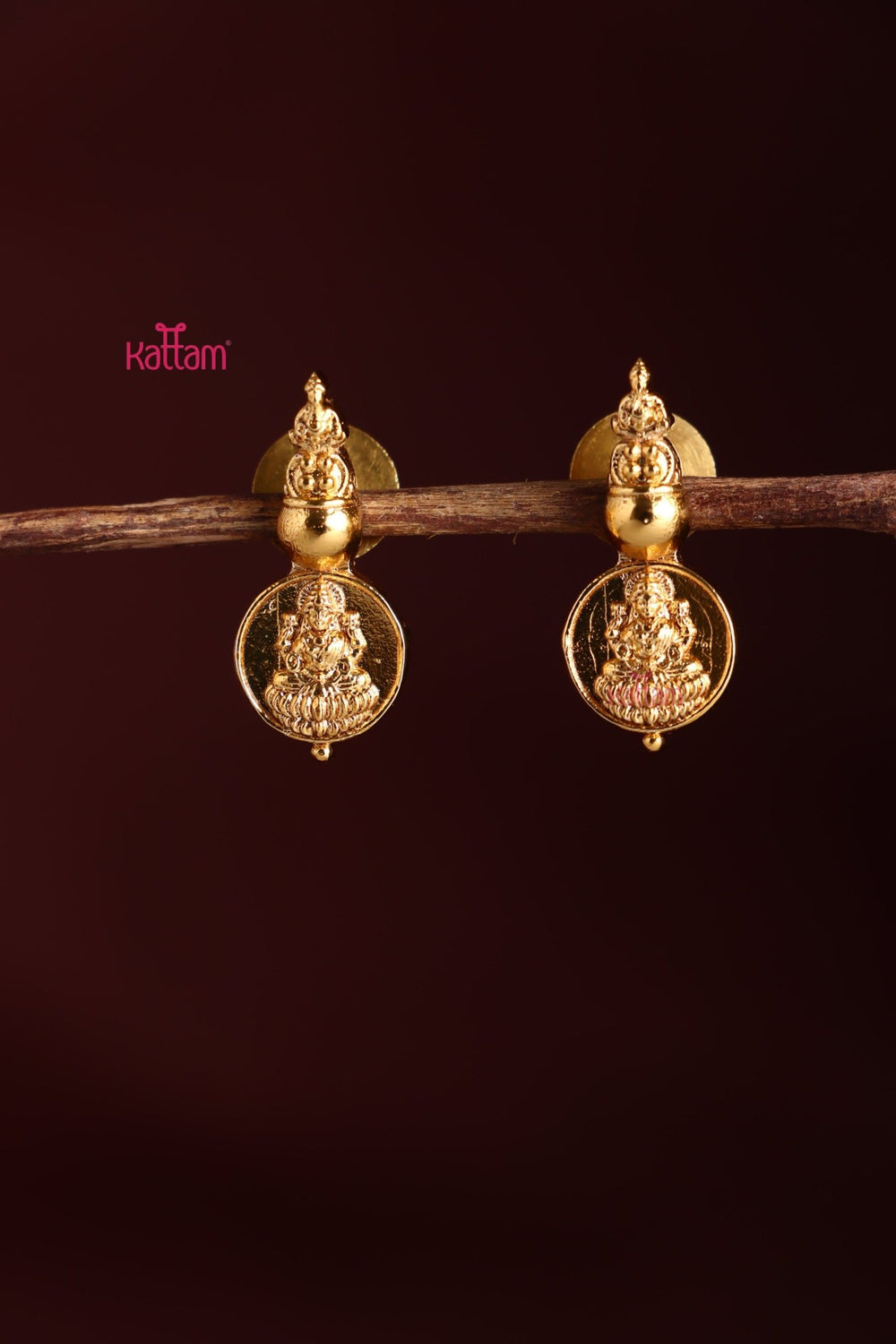Lakshmi Coin Earring