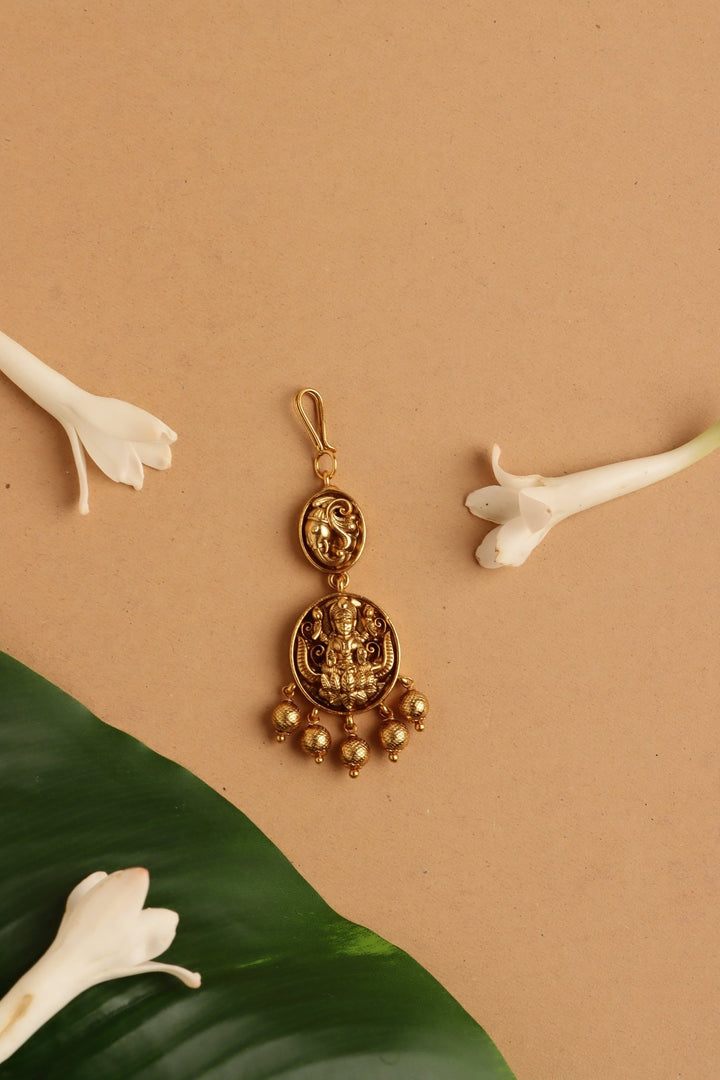 Lakshmi Peacock Maangtikka - GoldBall - MT191