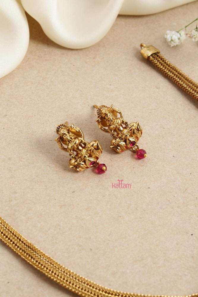 Lakshmi Ruby Beaded Choker - N2567