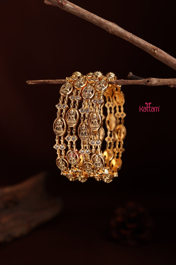 Lakshmi Stone Bangle - ( Set of 4) - B595 - V4