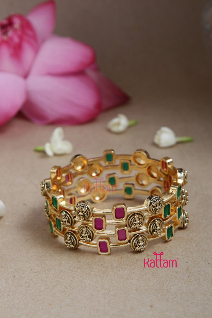 lakshmi Stone Block Bangle - B527 - V4