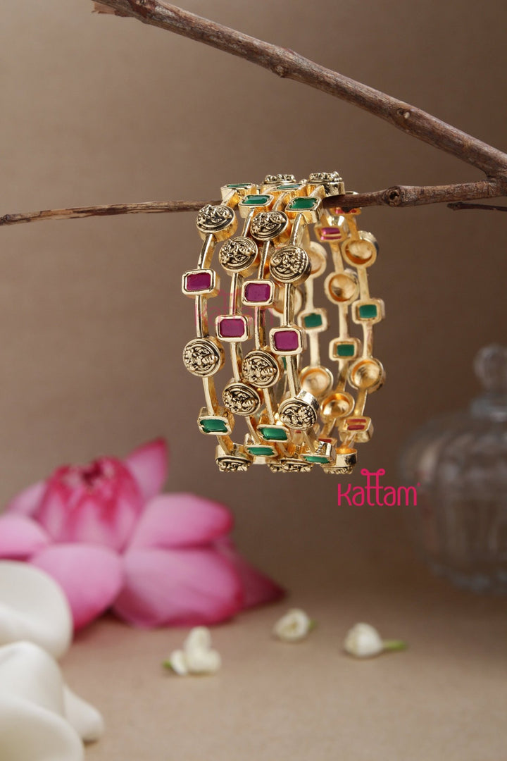 lakshmi Stone Block Bangle - B527 - V4