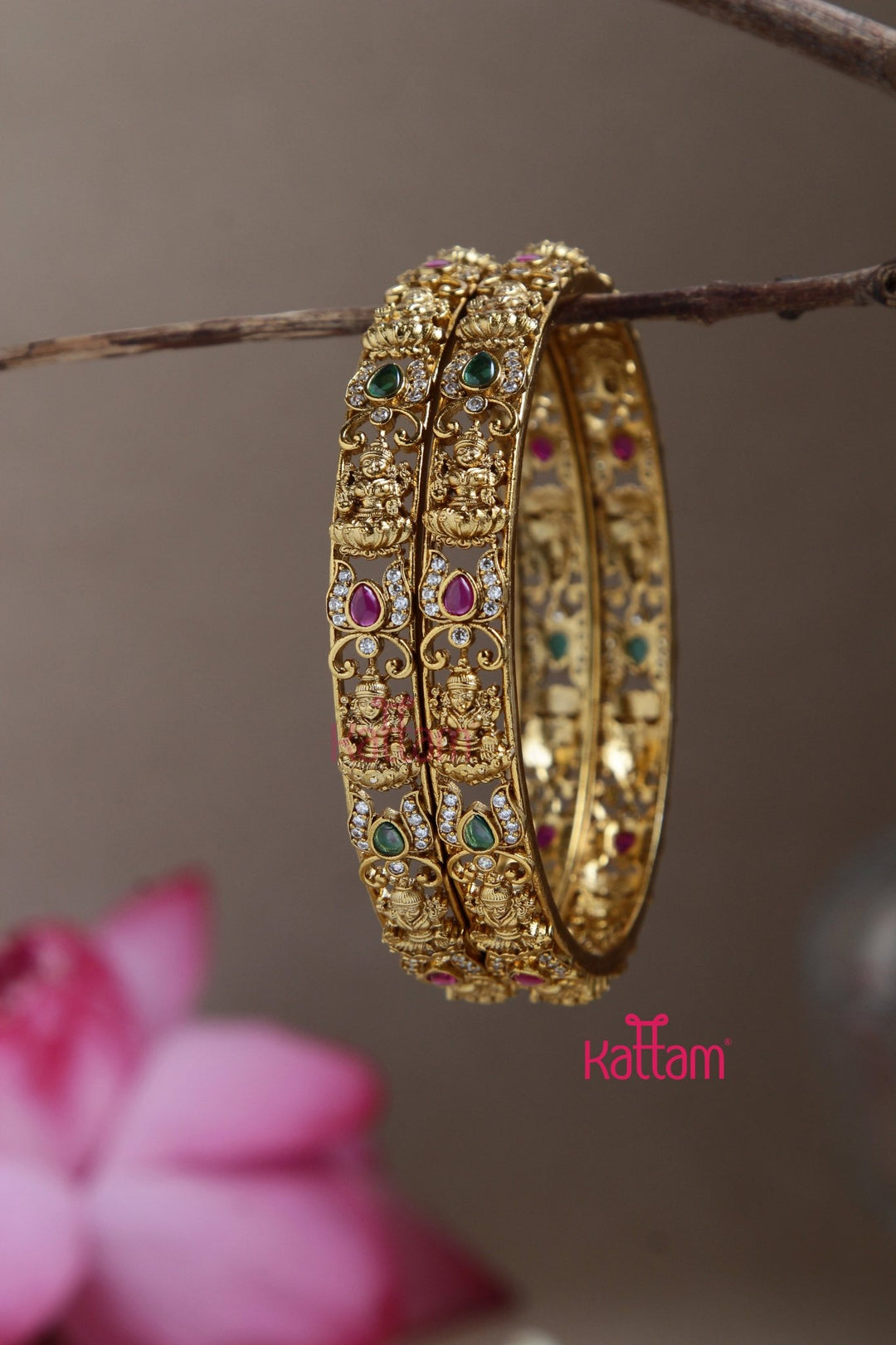 Lakshmi Tamarai Bangle - B530 - V4