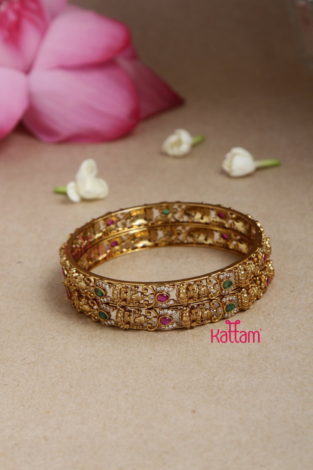 Lakshmi Tamarai Bangle - B530 - V4