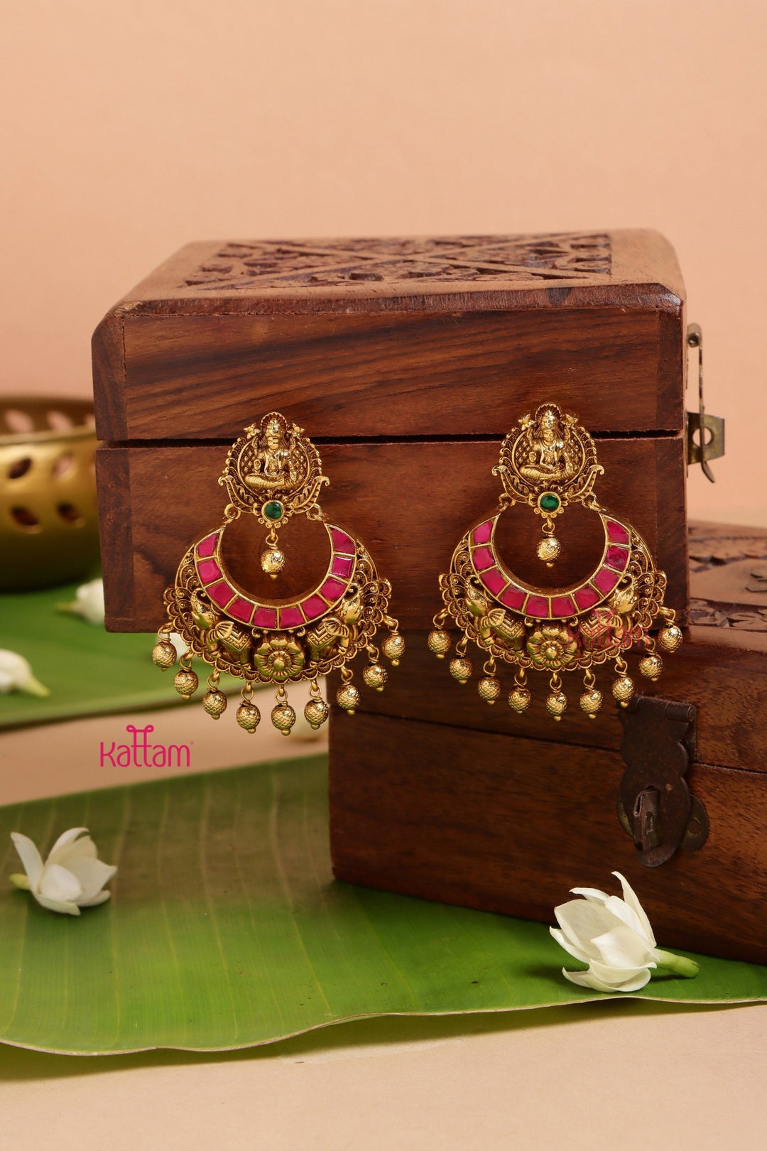 Lakshmi Temple Chandbali Earring - E973