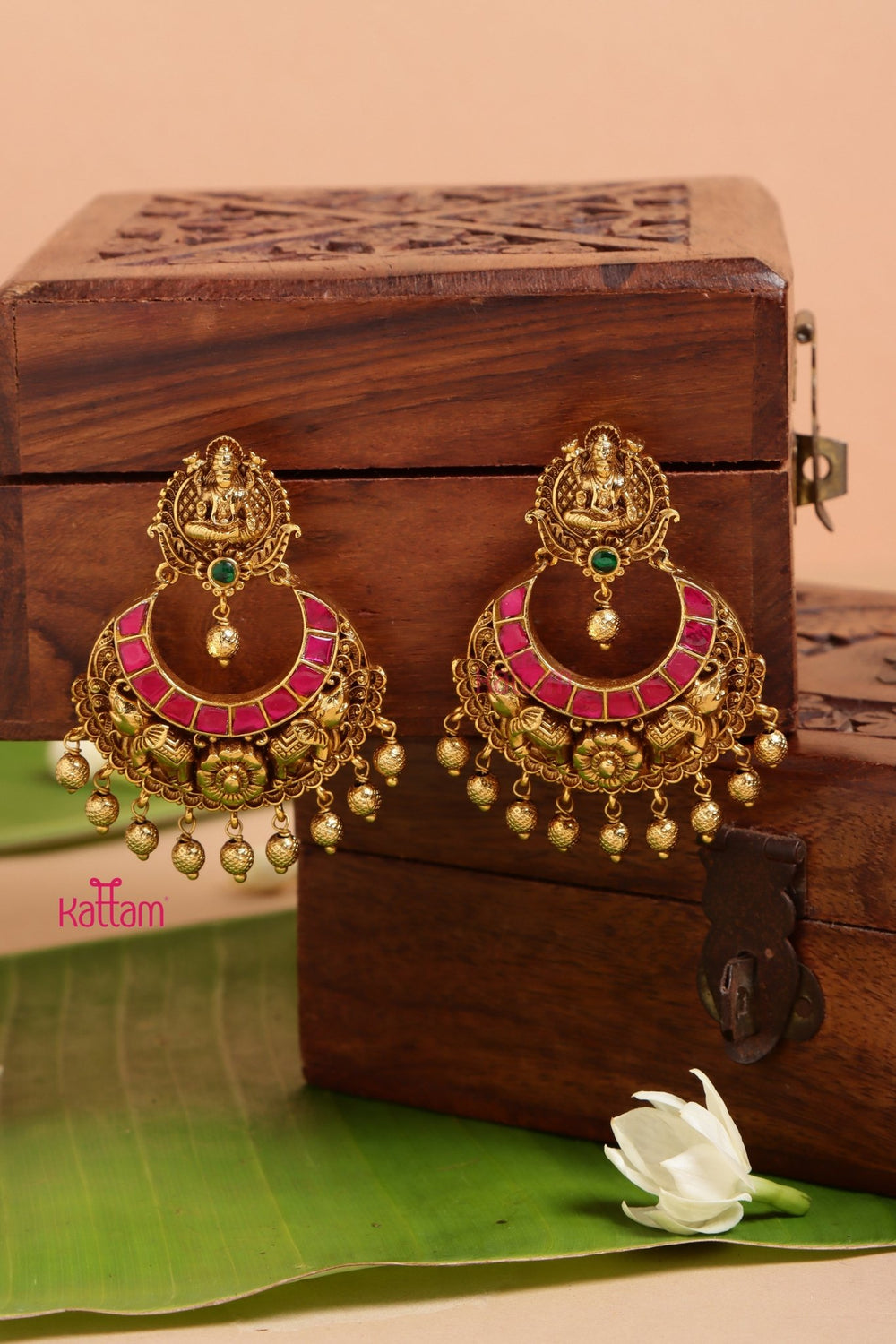 Lakshmi Temple Chandbali Earring - E973