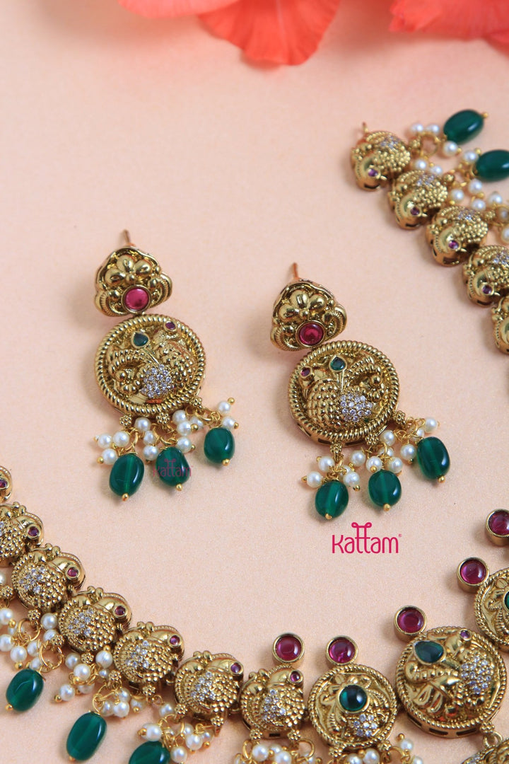 Lakshmika Goldtone Necklace - N3076