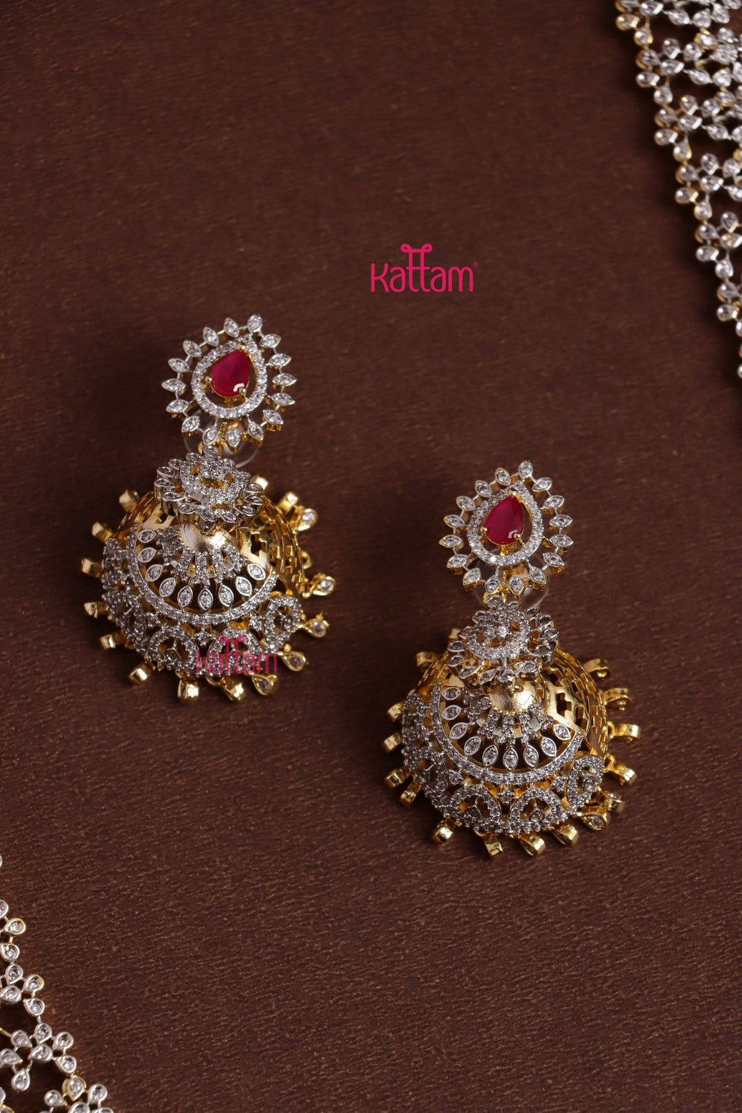 Layana - AD Ruby Bridal Haram - N5334