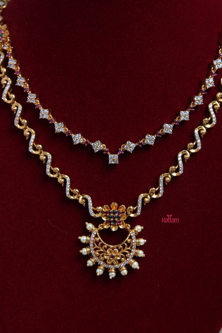 Layered Fancy Pearl Necklace - N1160