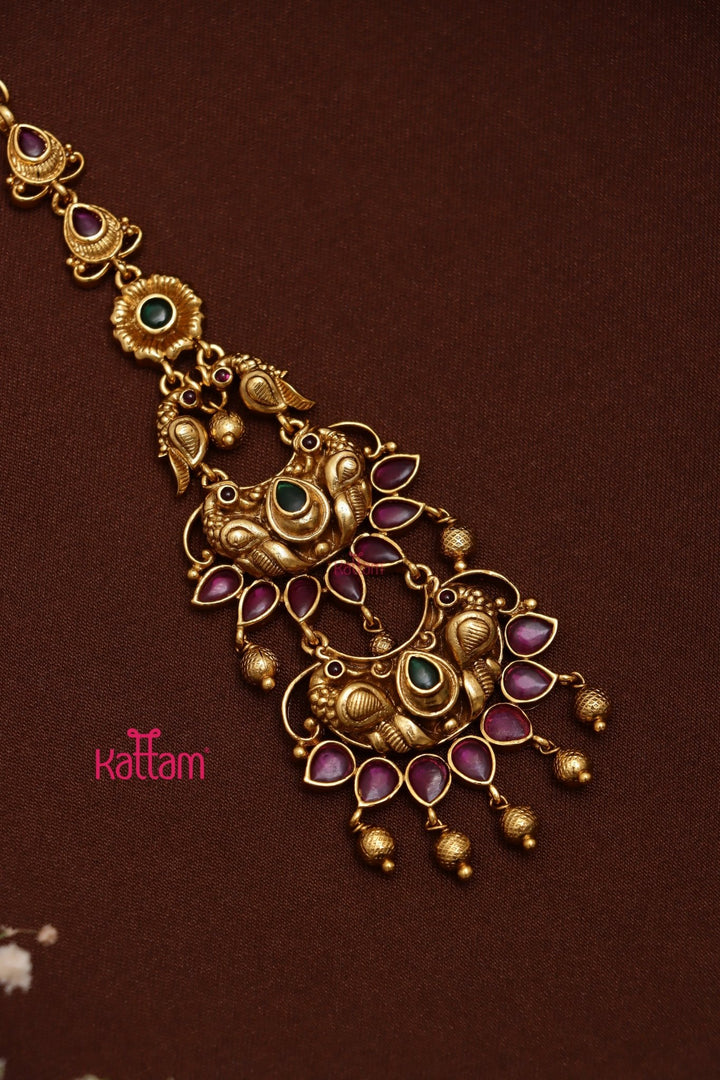 Layered Peacock Bridal Tikka - MT141