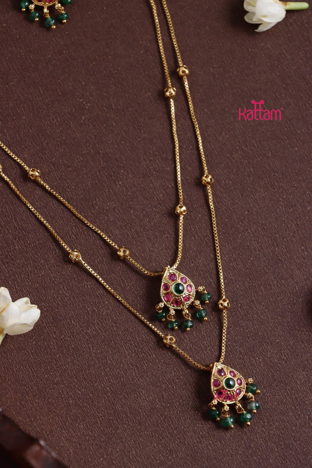 Layered Thilak Dollar Chain Set - N3808