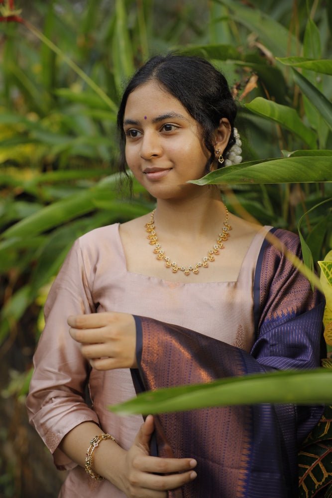 Leafy Floral Choker Set - N2154