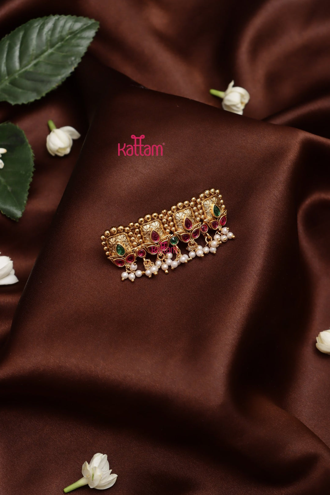 Leafy Patterned Hair Clip - HC143