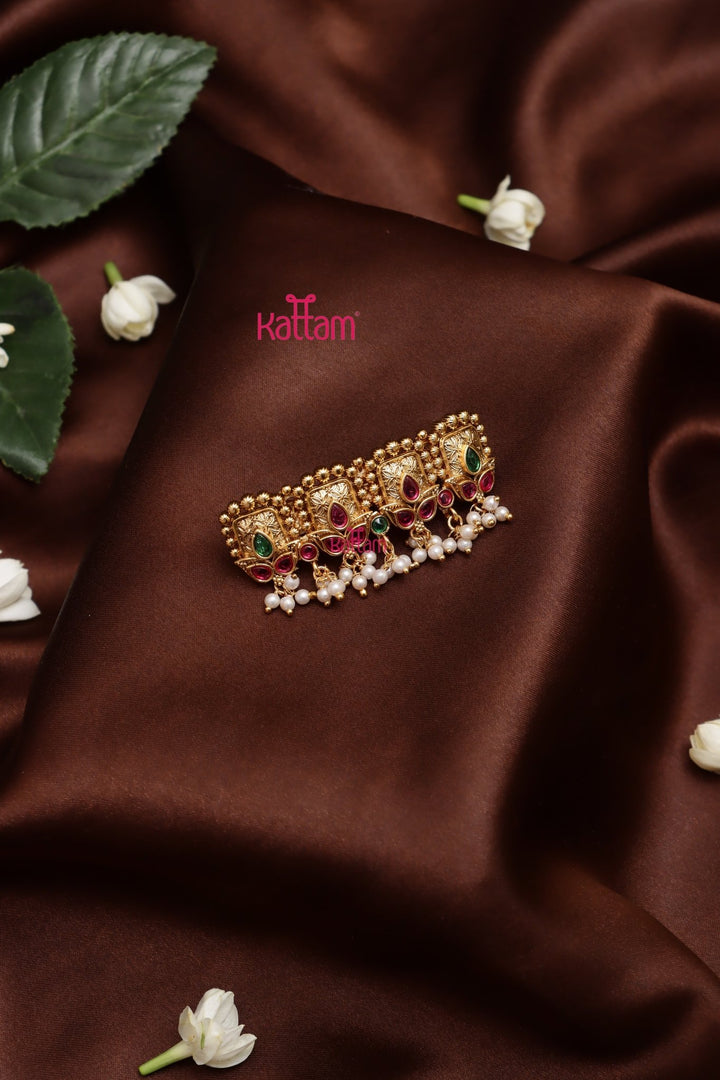 Leafy Patterned Hair Clip - HC143