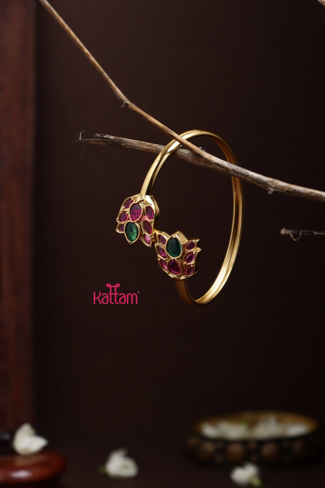 Leafy Stone Kada - B630