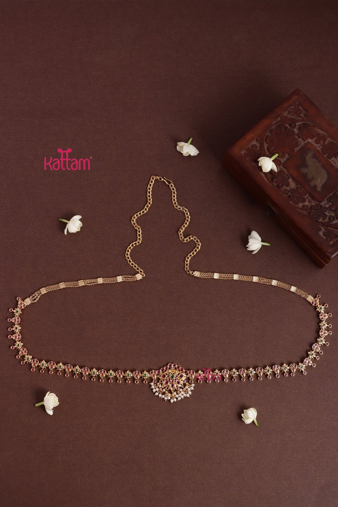 LeafyPearl Drop Hipchain - HB212