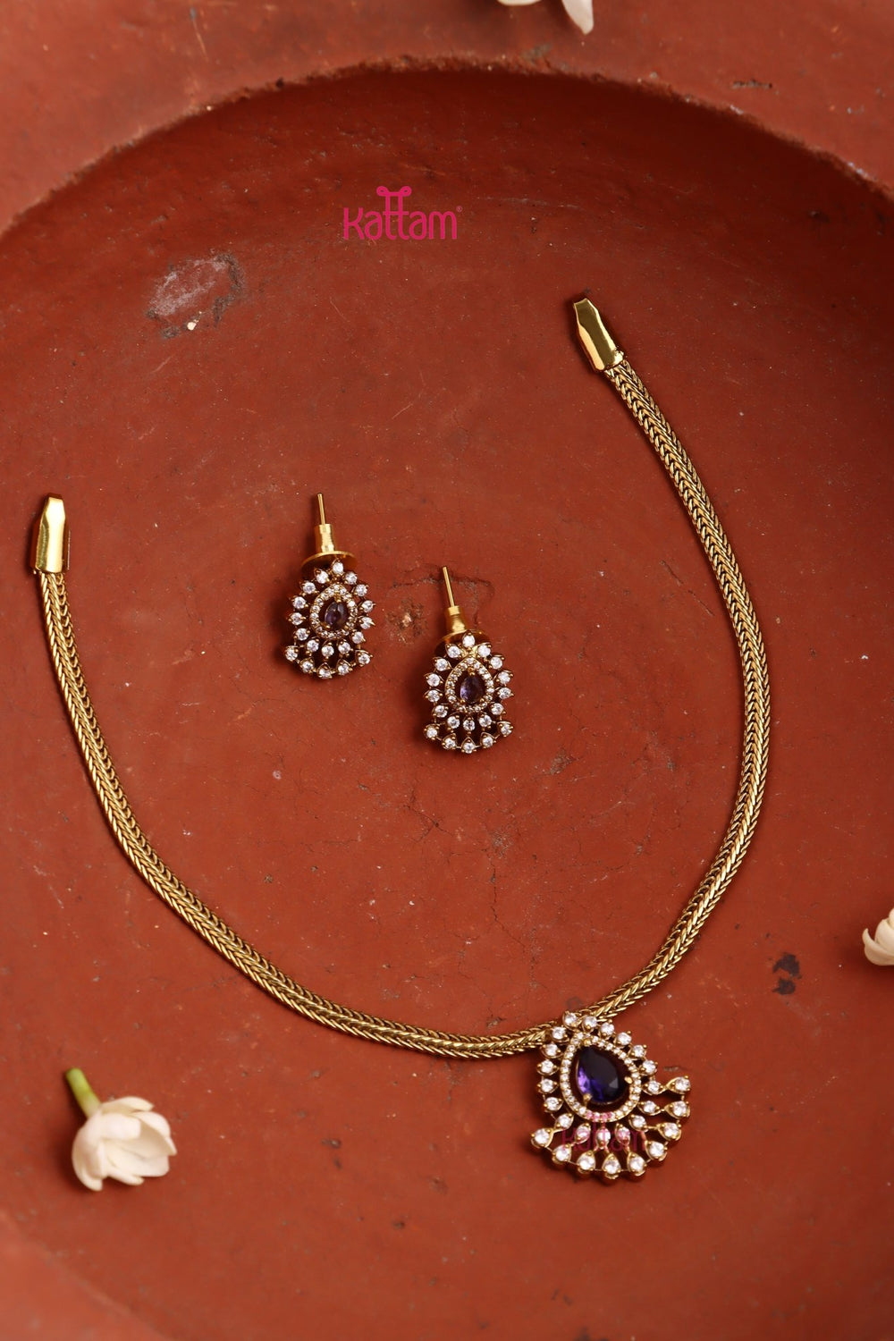 Leela - Thilak Purple Choker - N3366