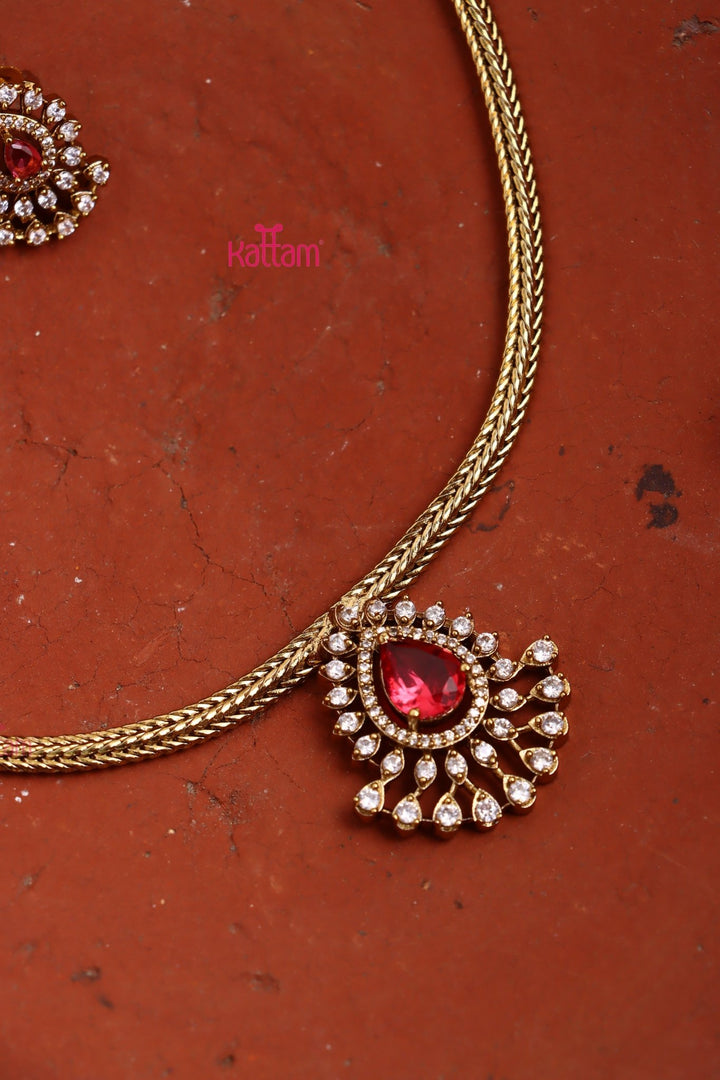 Leela - Thilak Ruby Choker - N3368