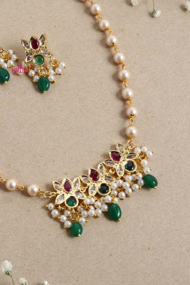 Lotus Pearl Choker - N2668