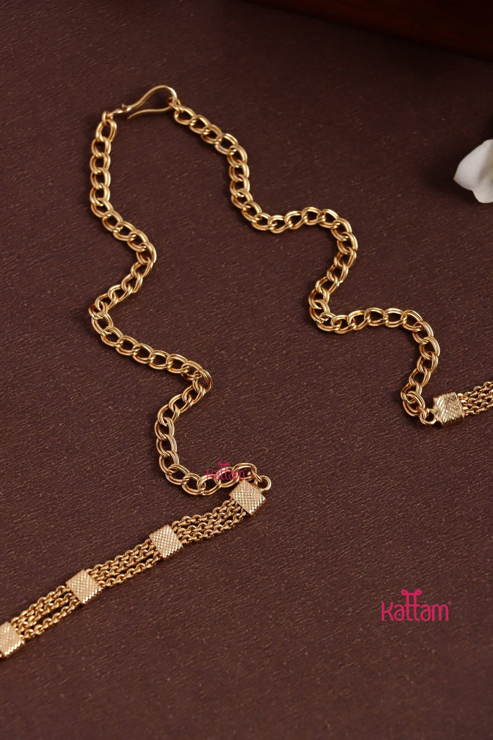 Lotus Pendant Stone Hipchain - HB211