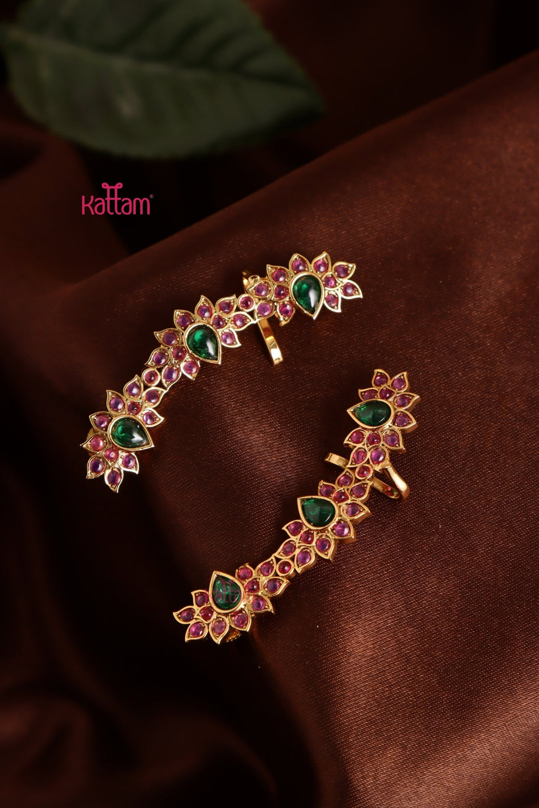 Lotus Stone Earcuff Earring - E1034