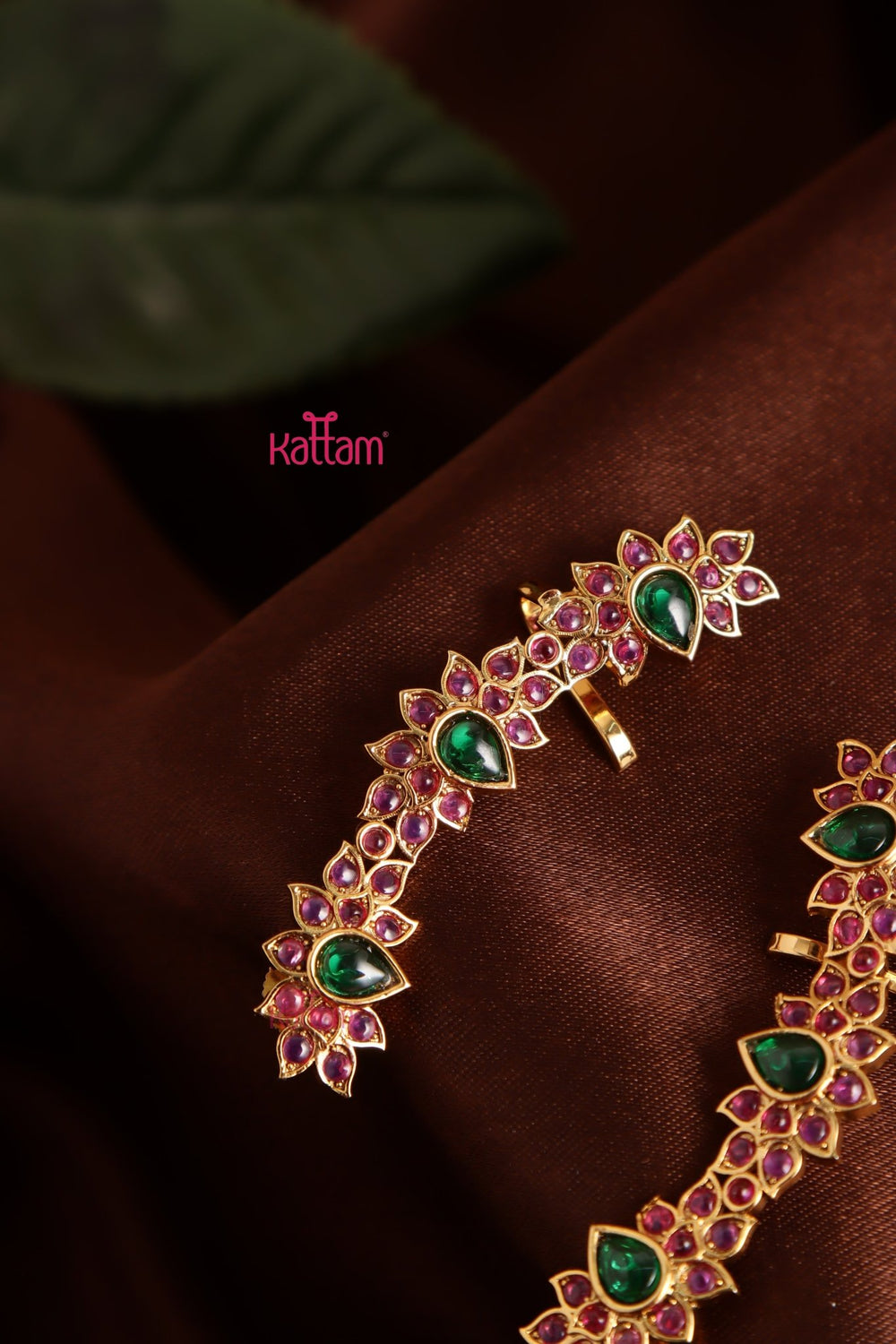 Lotus Stone Earcuff Earring - E1034