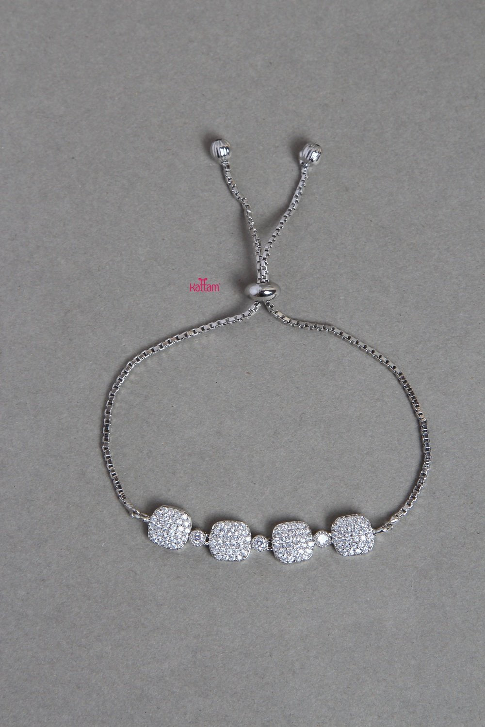 Love Silvertone Bracelet - BR017