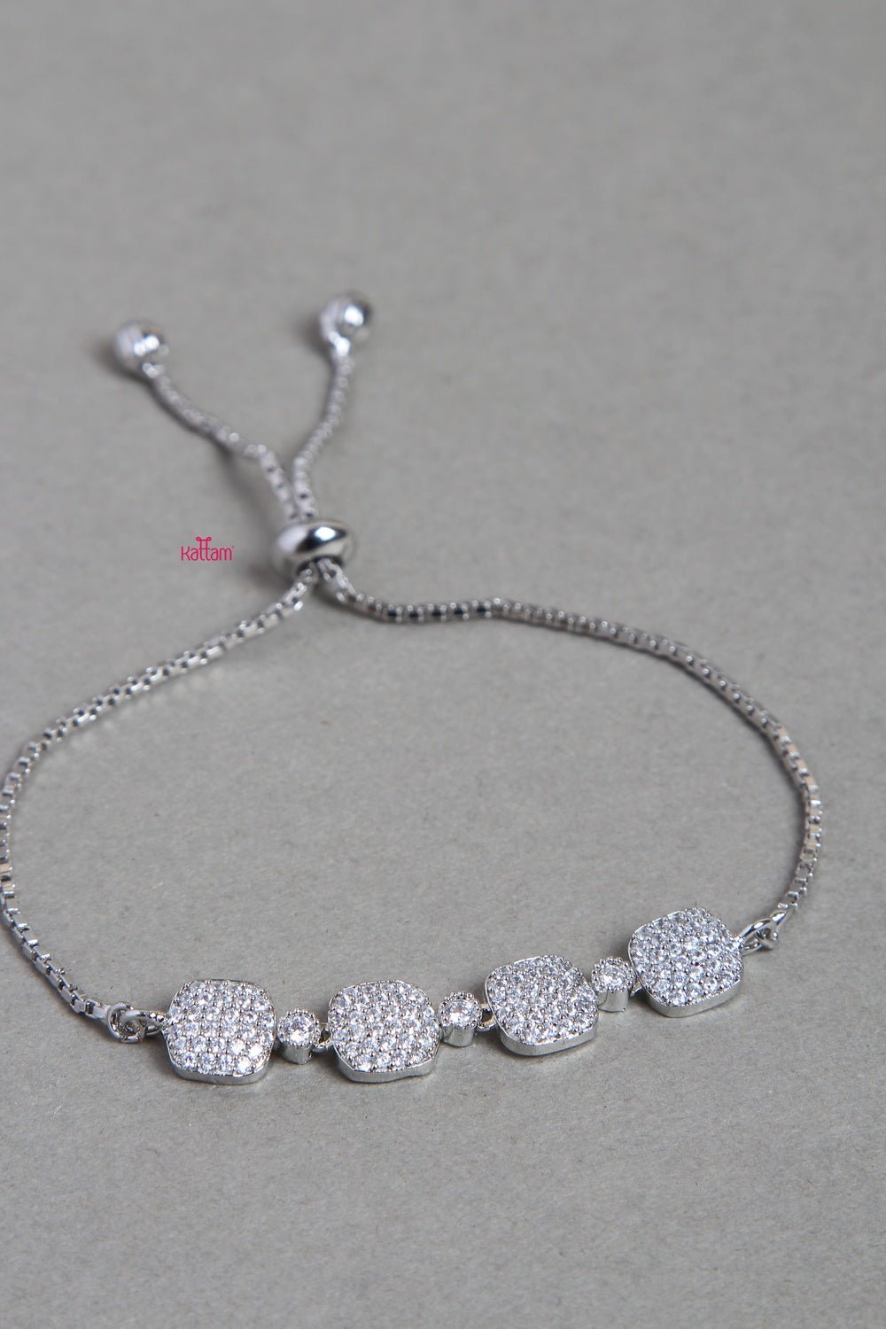 Love Silvertone Bracelet - BR017