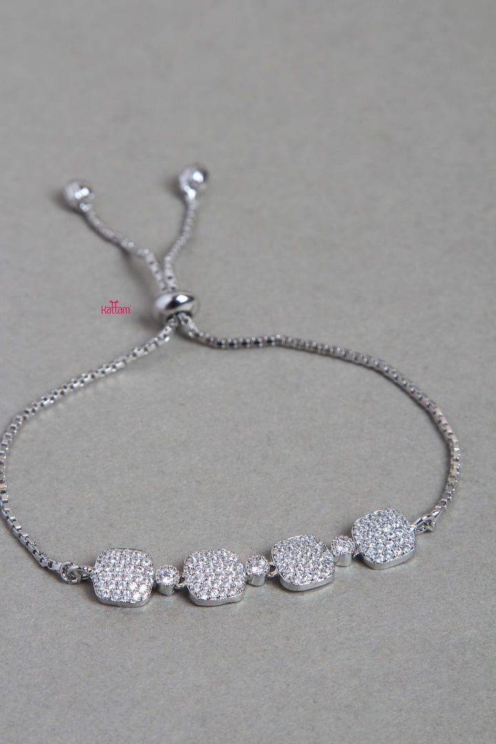 Love Silvertone Bracelet - BR017