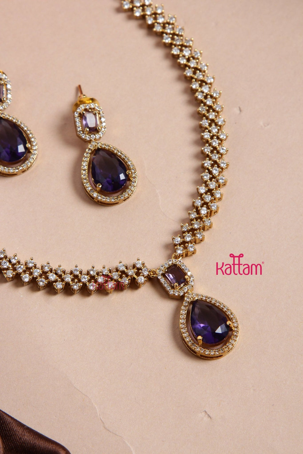 Lux - Purple Drop AD Choker - N5135