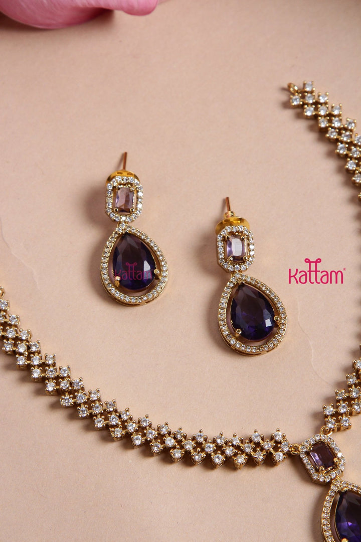 Lux - Purple Drop AD Choker - N5135