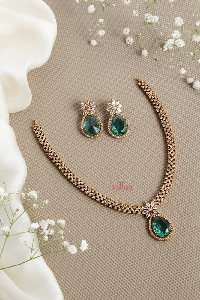Lux - Turquoise Drop Stone Necklace - N2619
