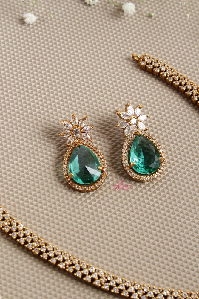 Lux - Turquoise Drop Stone Necklace - N2619