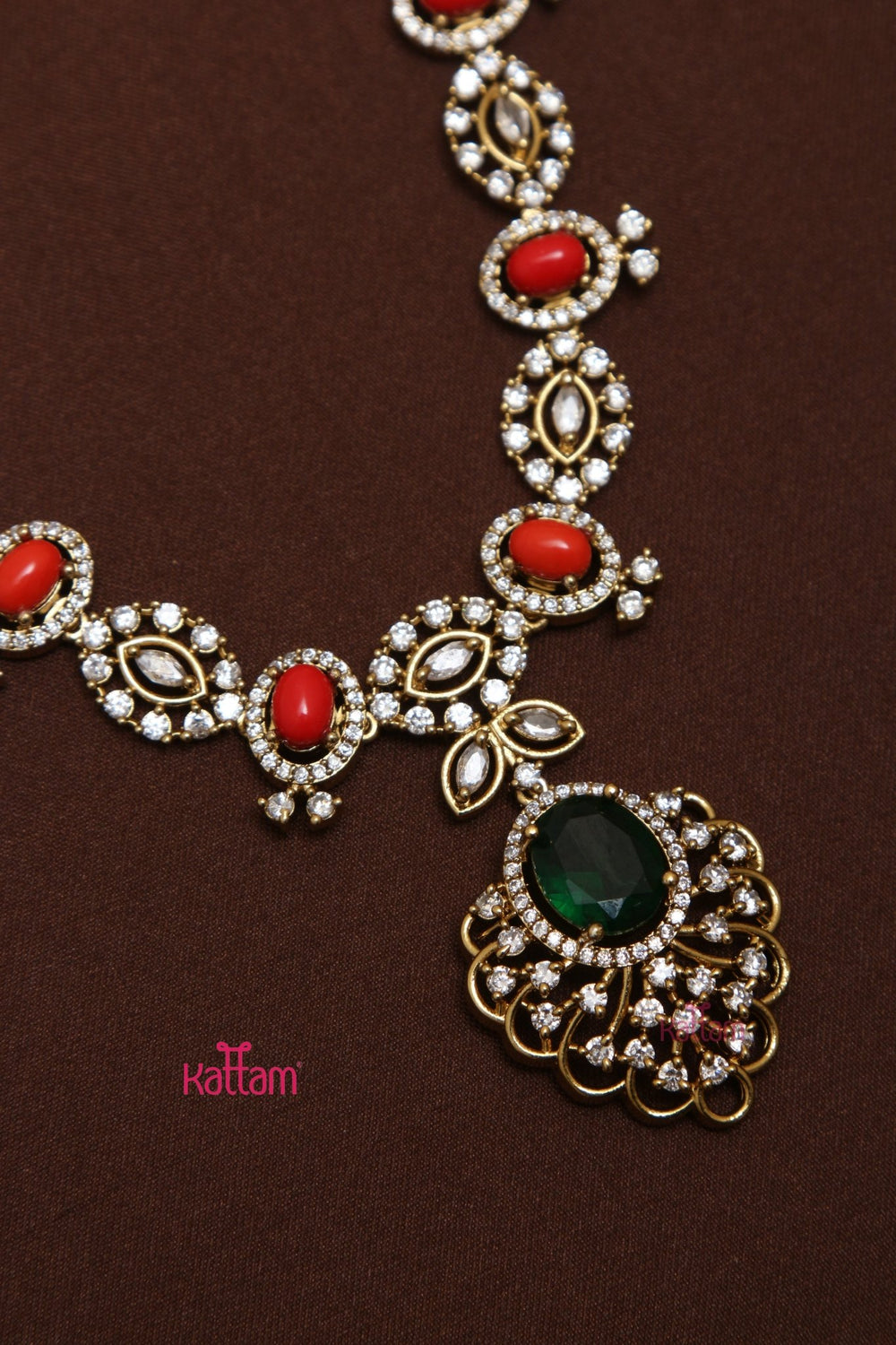 Lydia - Drop Coral Stone Haram - N3553