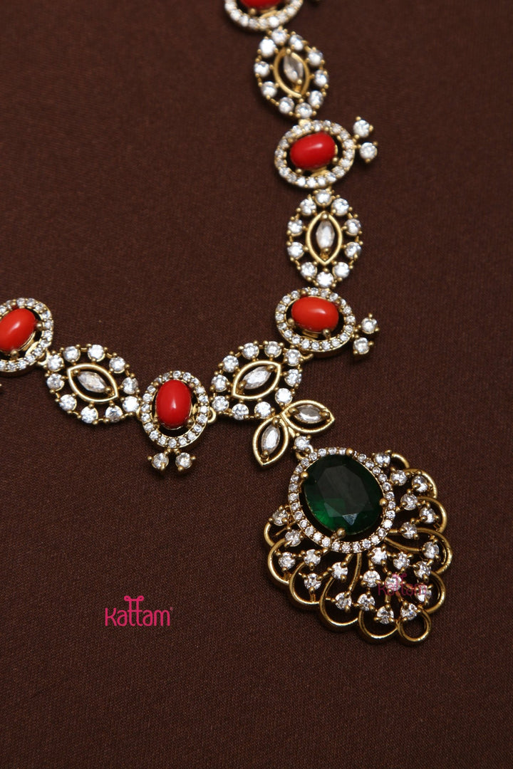 Lydia - Drop Coral Stone Haram - N3553