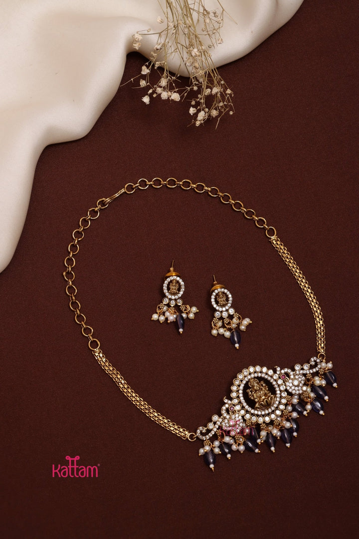 Mahira - Goddess Purple Choker - N3604