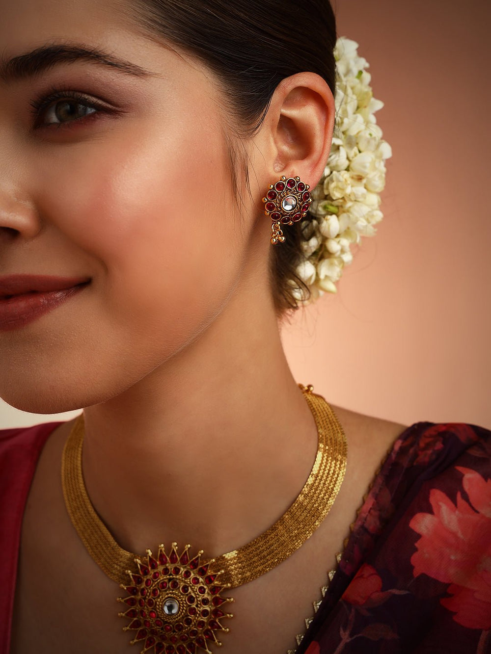 Malar - Kemp Pendant Choker Set - N461