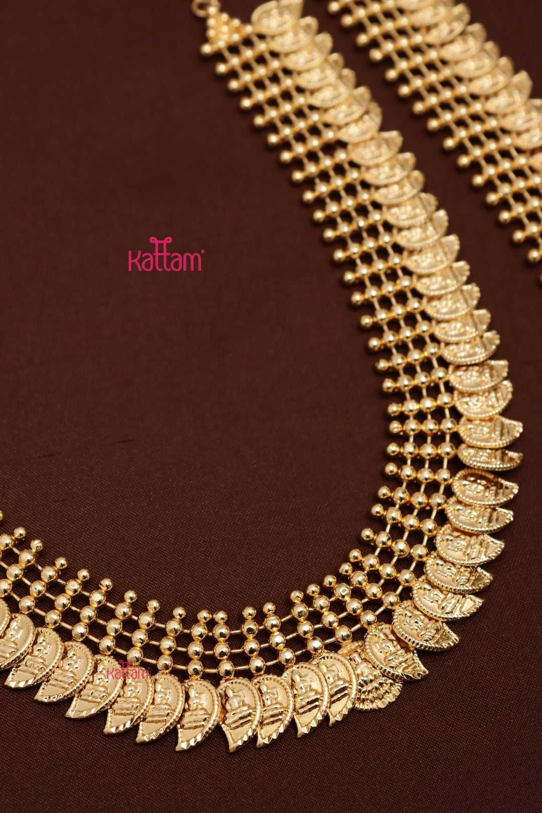 Manga Patterned Necklace & Haram Combo Set ( No Earrings ) - N4034