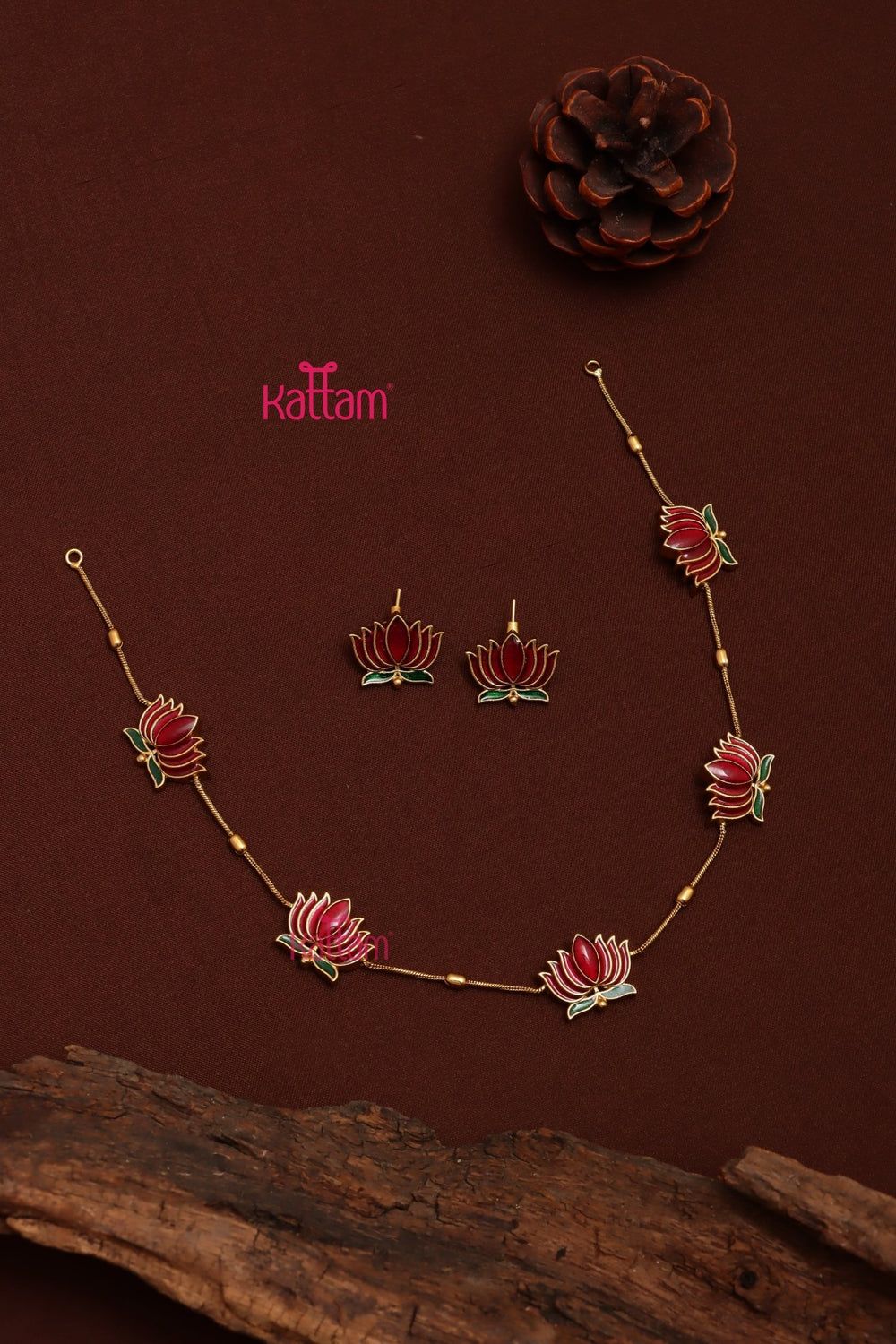 Manju Warrier Lotus Chain - N3696