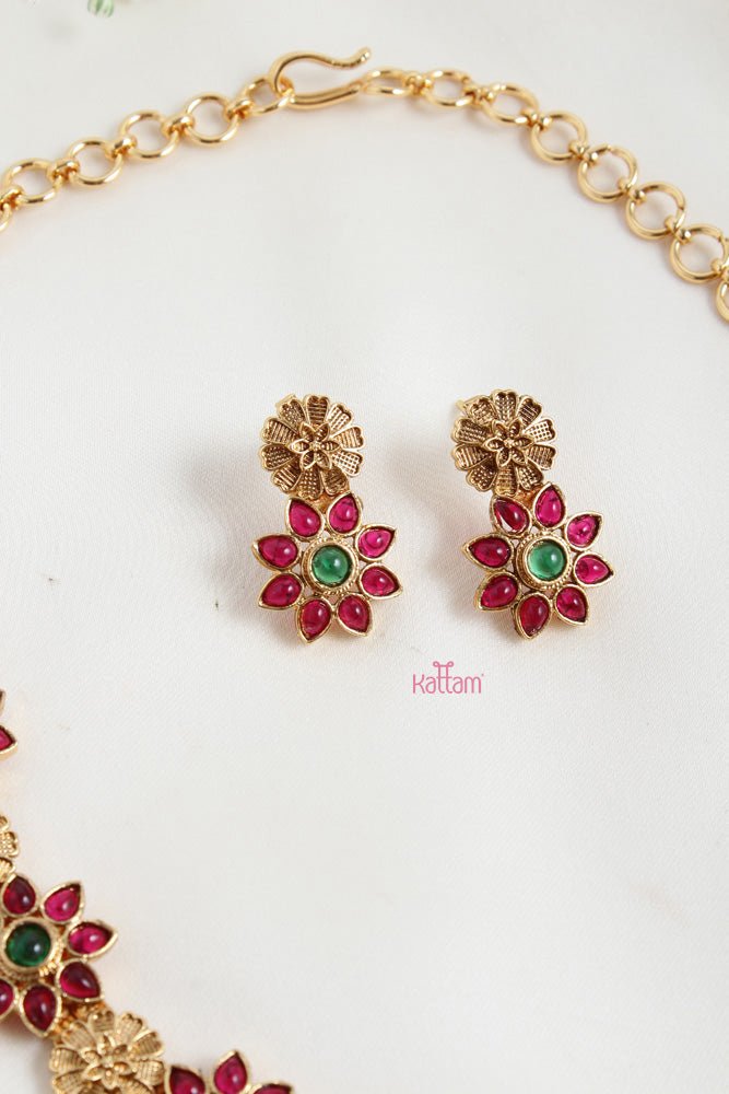 Mathi - Floral Choker - N2491