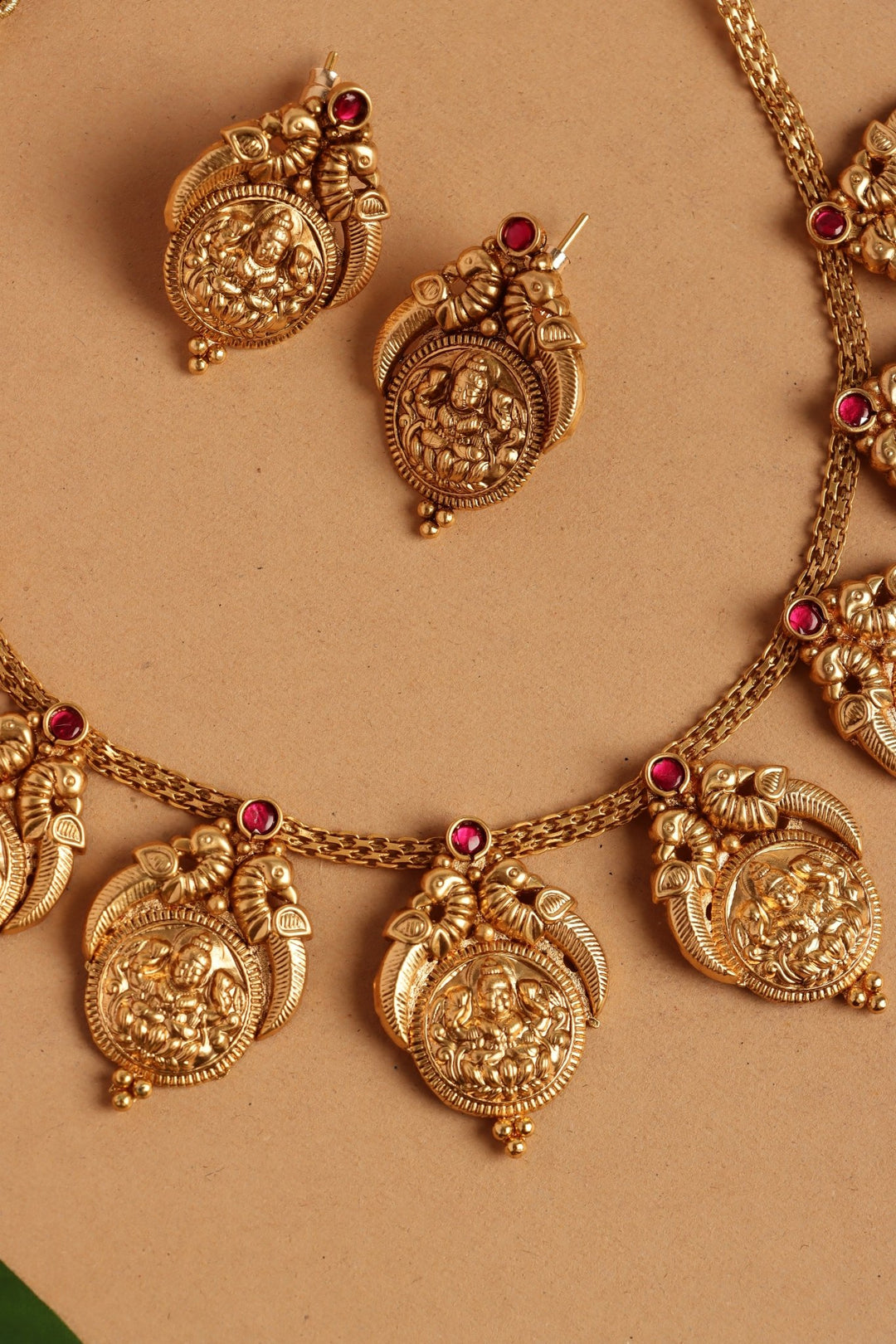 Matte Goddess Coin Choker - N4106