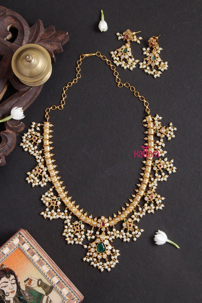 Matte Guttapusalu Necklace Set - N1883