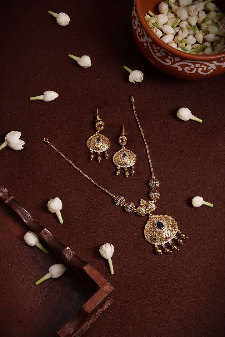 Matte Motif Pendant Attigai - N4151