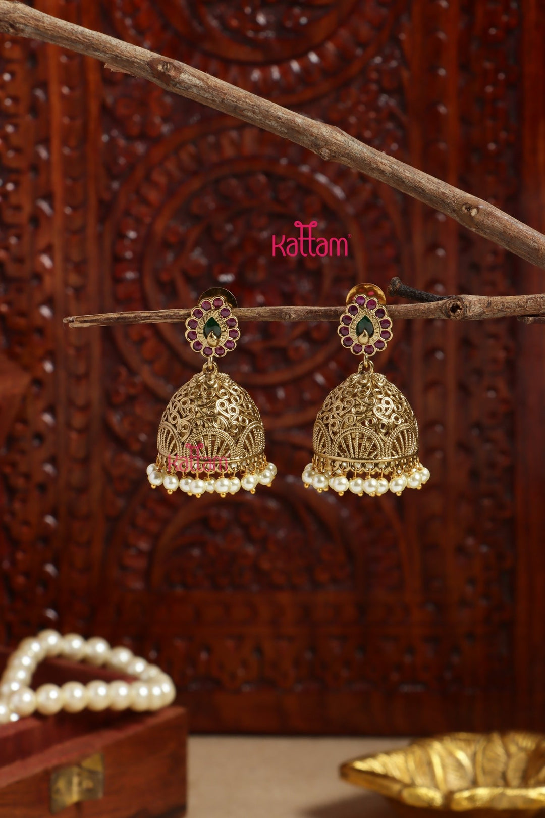 Matte Thilak Jhumka - E1192