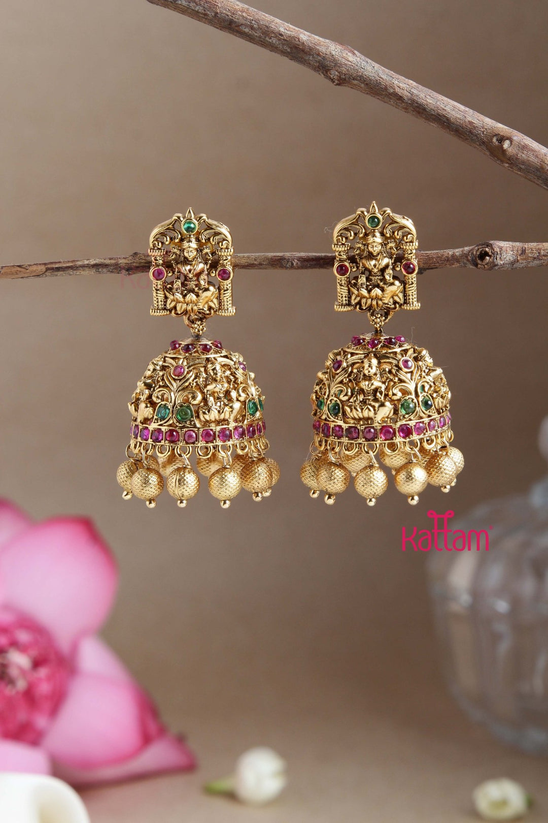 Mattegold Lakshmi Jhumka - E791