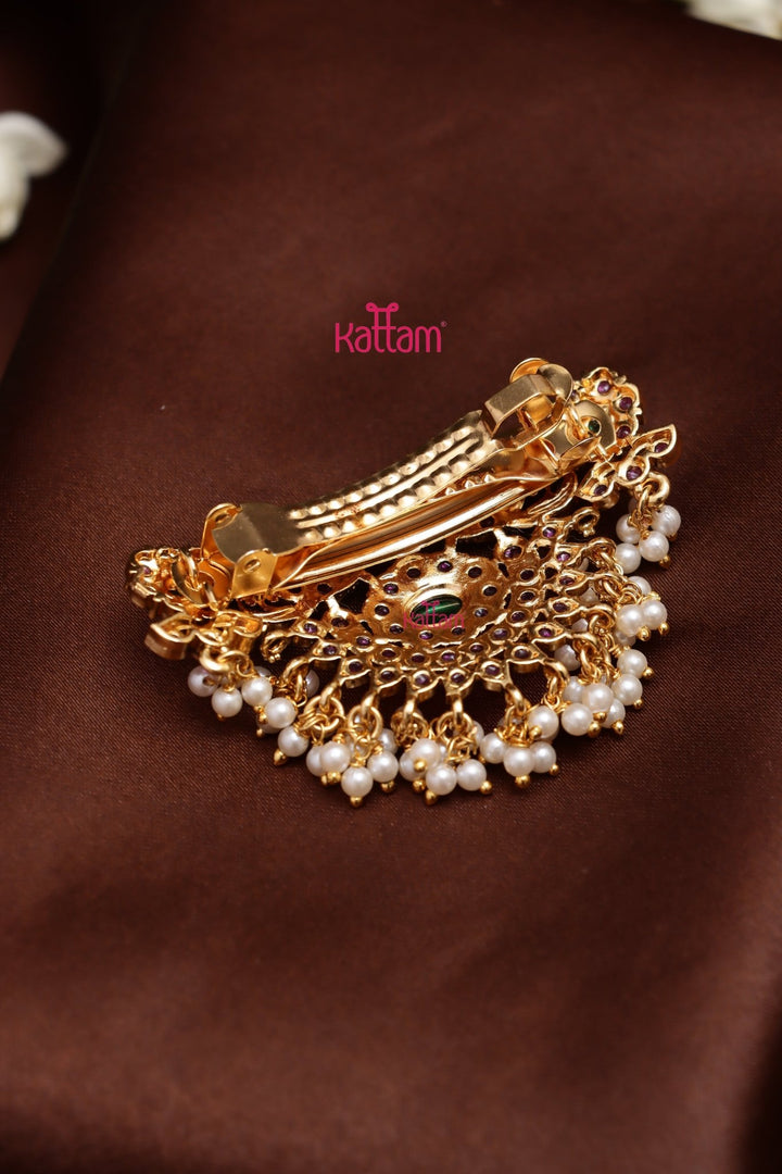 Mayil Flower Hair Clip - HC146