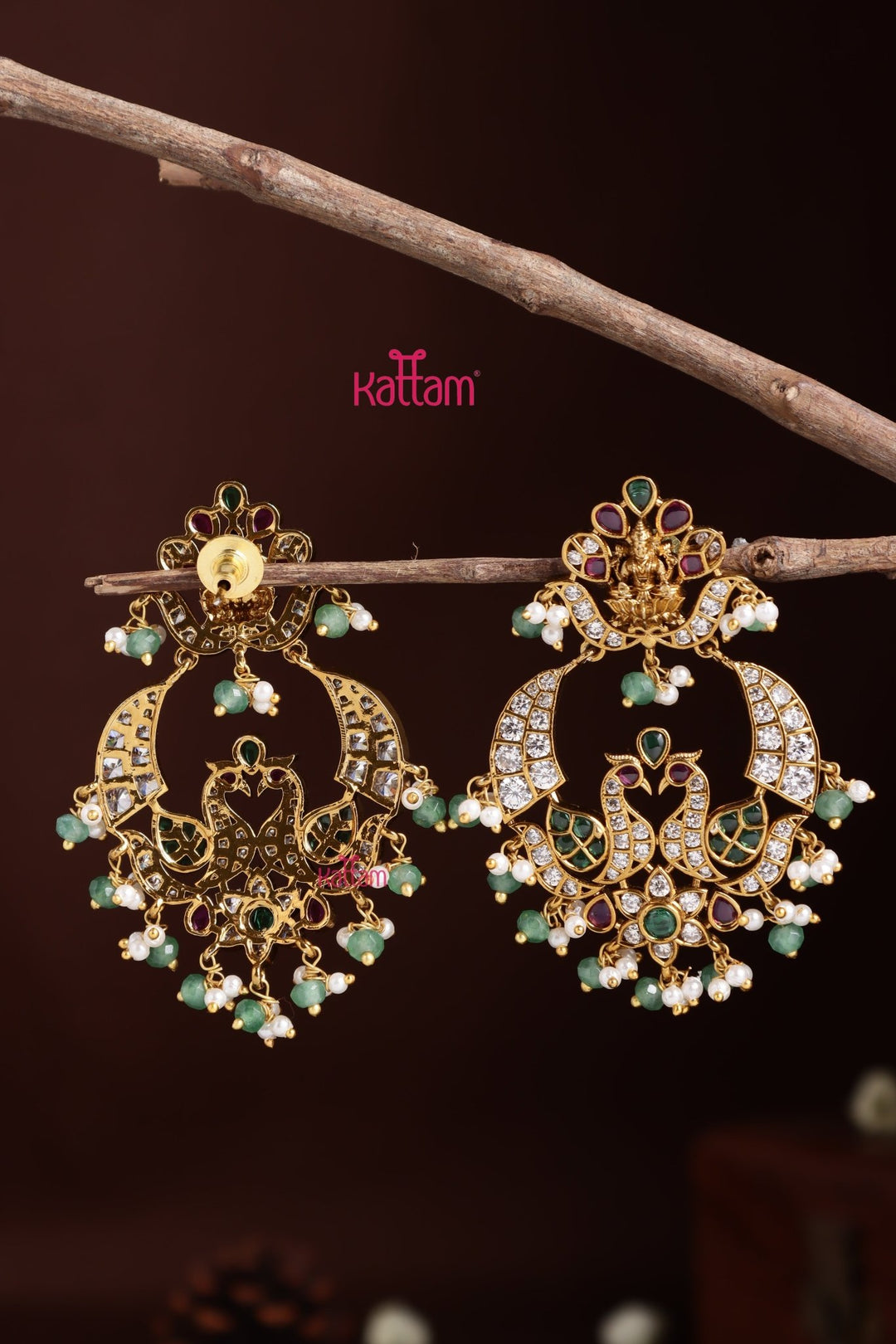 Mayili - Stone Drop Earring - E1402