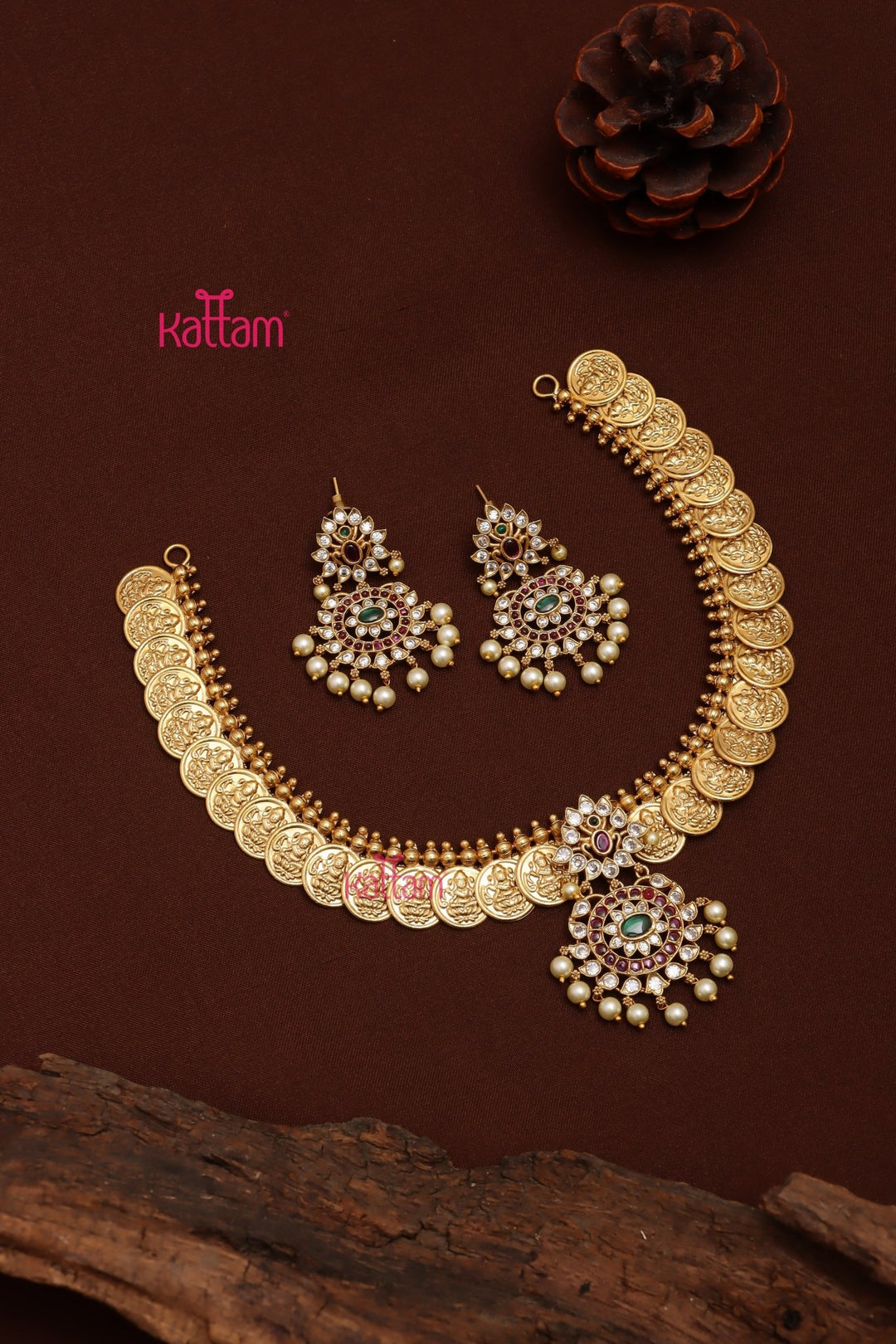 Meena - Goddess Coin Choker - N3705