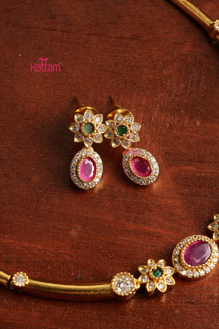 Mini Flower Hasli Choker - N3848