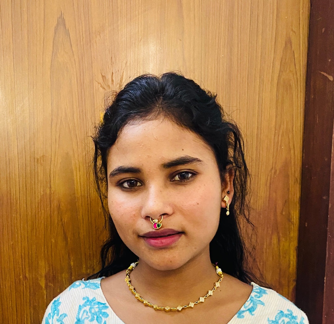 Kundan Parrot Septum Nosepin